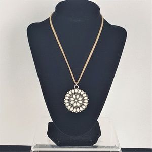 Vintage Robert Rose Signed Medallion Necklace